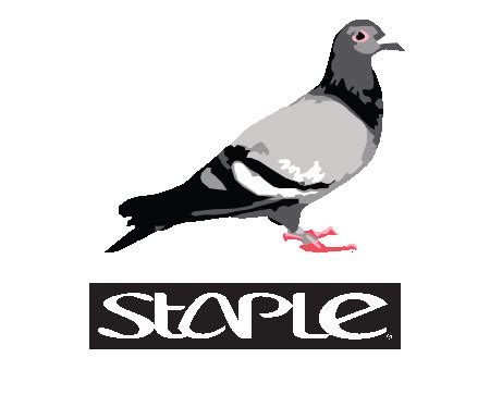 Staple Pigeon is a menswear collection designed and distributed globally by the firm. Staple Design Studio is a creative and consulting firm that has worked with many brands including Nike , Microsoft , Sony , Lotus , Timberland , New Balance , and LVMH , alongside others. 